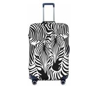 Fdfekgvplp Suitcase Cover For Luggage Abstract Animal Zebra Print Elastic Washable Stretch Travel Luggage Covers Protector Cover, Black, L