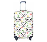 Fdfekgvplp Suitcase Cover For Luggage Cute Panda Bamboo Star Print Elastic Washable Stretch Travel Luggage Covers Protector Cover, Black, L