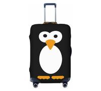 Fdfekgvplp Suitcase Cover For Luggage Cute Penguin Print Elastic Washable Stretch Travel Luggage Covers Protector Cover, Black, S