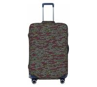 Fdfekgvplp Suitcase Cover For Luggage Programmer Programming Code Print Elastic Washable Stretch Travel Luggage Covers Protector Cover, Black, S