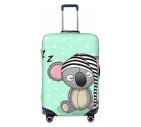 Fdfekgvplp Suitcase Cover For Luggage Sleeping Koala Cap Print Elastic Washable Stretch Travel Luggage Covers Protector Cover, Black, XL
