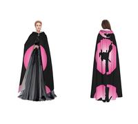 Fdfekgvplp Taekwondo Design Printed Hooded Cloak Halloween Medieval Costume Adult Cosplay Long Cape For Men And Women