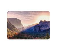 Fdfekgvplp Welcome Mat,Door Mat,Front Doormats,Mountain at Sunset Print Indoor Outdoor Entrance Low-Profile Floor Rugs for Patio, 24x16in