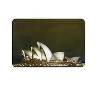 Fdfekgvplp Welcome Mat,Door Mat,Front Doormats,Sydney Opera House Print Indoor Outdoor Entrance Low-Profile Floor Rugs for Patio, 24x16in