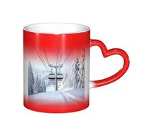Fdfekgvplp Winter Old Cable Ski Lift Color Changing Coffee Mugs Sublimation Magic Ceramic Mugs 11 Oz Magic Cup Heat Sensitive Coffee Mugs Gifts For Man Woman 3 Colors Available