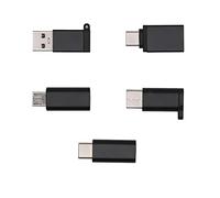 FDG USB C Adapter,Type C Adapter, 5-Pack High-Speed USB Type C to USB 3.0 Adapter Converter for MacBook, ChromeBook Pixel,Nexus 5X, Samsung Galaxy,More(Black)