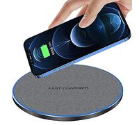 FDGAO 20W Wireless Charging Pad - Fast Wireless Charger Compatible with iPhone 17 16 15 14 13 12 11 Pro Max/Pro/XR/XS/8 plus;AirPods;Samsung Galaxy S25/S24/S23/S22/S21,Note20/10,Galaxy Buds,Grey