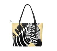fdgbnm Black and white zebra Prints Handbag. Women's printed handbag, large faux leather shoulder bag.