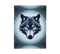 fdgbnm Fierce wolf head Baby Dot Blanket, 3D Minky Velvet Soothing Blanket for Crib & Stroller, Soft Plush for Infants