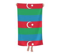 fdgbnm Flag of Azerbaijan Adult beach towels.Printed Beach Towel for Adults, Microfibre Sand Free Travel & Pool Towel