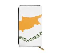 fdgbnm Flag of Cyprus Leather Wallet.Womenâ€™s RFID Leather Wallet, Large Capacity Zipper Purse