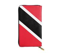 fdgbnm Flag of Trinidad and Tobago Leather Wallet.Womenâ€™s RFID Leather Wallet, Large Capacity Zipper Purse