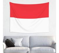 fdgbnm Indonesian flag Tapestry.Wall tapestry 29x37 inches, soft peach skin polyester print, includes easy hanging kit.