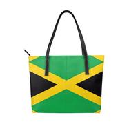 fdgbnm jamaica flag Prints Handbag. Women's printed handbag, large faux leather shoulder bag.