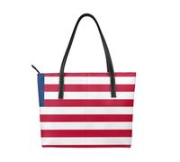 fdgbnm Liberian flag Prints Handbag. Women's printed handbag, large faux leather shoulder bag.