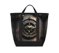 fdgbnm Magical Design Norse Runes Compass Large Capacity Insulated Tote Bag, Womenâ€™s.Thermal Lunch Cooler Bag