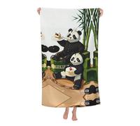 fdgbnm pandas of Father and son Adult beach towels.Printed Beach Towel for Adults, Microfibre Sand Free Travel & Pool Towel