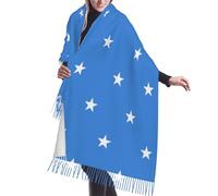 fdgbnm Somali flag cashmerette fringed scarf.OversizedPlushWrap,Autumn,Winter Essential.