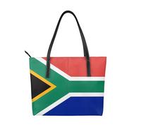 fdgbnm South Africa flag Prints Handbag. Women's printed handbag, large faux leather shoulder bag.