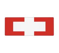 fdgbnm Swiss Flag Mouse pad 11.8x31.5 in.XXL Mouse Pad Extended, 31.5x11.8in Gaming Desk Mat