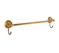FDGD Antique Copper Towel Rack, Single Pole, European Style Towel Rail,Towel Bar Rail For Bathroom Or Kitchen,Wall Mount Screws Mounting,bathroom Retro Pendant Towel Rail (Size : 80CM)