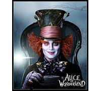 FDGFGG DIY Diamond Painting Kit, Alice in Wonderland 'Mad Hatter', Crystal, Whimsical, Unisex, Fantasy, 23.6x35.4 inches, All Seasons, Adult, Teen, Non-Foldable