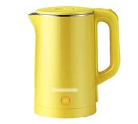 FDHESAR Kettles,1500W Cold Touch Water Boiler Stainless Steel Interior Hot Water Boiler Cordless Base Led Indicator Light Ease of Use/Yellow - Insulation