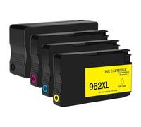 FDhRyTF 4 Pack 962XL 962 Ink Cartridge Black And Tri Color Compatible With OfficeJet Pro 9010 9015 9020 9025 9026 9029(4PK Black and Color)