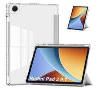 FDHYFGDY Case for Xiaomi Redmi Pad 2 9.7 Inch Protective Case, PU [Ultra Thin and Shockproof] Tri-Fold Y Type, SmartWake/Sleep, with Pen Holder, Case for Redmi Pad 2 - Grey