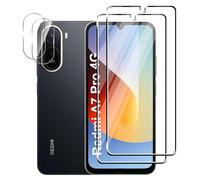FDHYFGDY Screen Protector for Xiaomi Redmi A7 Pro 4G for Tempered Glass, Pack of 2 + 2 Camera Protection and Glass Screen Protector, 9H Hardness, Anti-Bubble HD Screen Protector for Redmi A7 Pro 4G