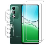FDHYFGDY Tempered Glass for OPPO A5 4G/5G, 2+2, Camera Protection and Glass Screen Protector, Anti-Scratch 9H Hardness, Screen Protector for OPPO A5 4G/5G