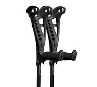 FDI Access Comfort Grip Adjustable Premium Open Elbow Cuff Walking Crutches 1 Pair Black - Black Grips