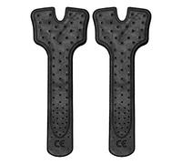 FDI Premium Ergodynamic Crutches Comfort Fit Replacement Forearm Grippers Pair - Black