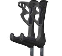 FDI Premium Height Adjustable Lightweight Elbow Forearm Walking Black Crutches - Black Grips + No Extras