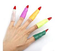 Fdit 10 Witch Finger Covers, Halloween Witch Finger Prosthetics, Eye Catching Halloween Decor for Pranks and Parties