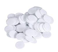 Fdit 100 Pcs Cotton Round Filter, Eco-Friendly Soft Material, 7 Diameters for Various Machines, 100 Count