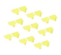 Fdit 100 Pieces Livestock Identification Ear Tags Double Sided Cattle Ear Labels for Cow Sheep Goat Pig Farm Animal Tracking