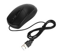 Fdit 1000 DPI Wired Mouse, 3 Keys, Sturdy ABS Plug and Play Mouse for Home School Office, Highly Sensitive Sensing, ABS Material, 4.9ft Long Cable