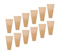 Fdit 100Pcs Brown Kraft Flower Bouquet Wrapping Paper Bags with 2 Rolls Green Printed Ties for Wedding Birthday Valentines Day Graduation Party (Universal)