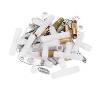 Fdit 10pcs/ Set Water Bottles for Rabbit Bunny Stainless Steel Automatic Nipple Waterer for Rabbit Rat Ferrets(Duckbill)