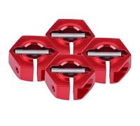 Fdit 12 Mm Universal 12 Mm Wheel Adapter for the HSP 1/10 Scale Car, Loosening the Agitation Problem (6.0MM red)