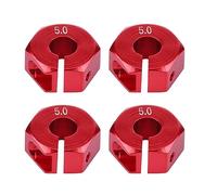 Fdit 12 Mm Universal 12 Mm Wheel Adapter for the HSP 1/10 Scale Car, Loosening the Agitation Problem (5.0MM red)