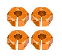 Fdit 12 Mm Universal 12 Mm Wheel Adapter for the HSP 1/10 Scale Car, Loosening the Agitation Problem (7.0MM Golden)