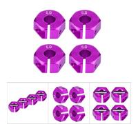 Fdit 12 Mm Universal 12 Mm Wheel Adapter for the HSP 1/10 Scale Car, Loosening the Agitation Problem (6.0MM purple)