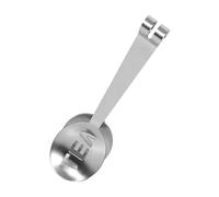 Fdit 12CM Stainless Steel Teabag Tongs, Multi Functional Kitchen Tool with Ergonomic Handle and Strainer Plate for Tea Coffee, Easy to and Store