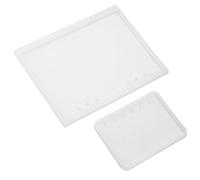 Fdit 2 Pcs A5 A7 Notebook Cover Silicone Mold Set, DIY Epoxy Resin Mold for Custom Crystal Floral Journal Covers Notepad Binding Cake Decorating