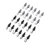 Fdit 24pcs Mini Fake Mouse Realistic Plastic Rat Cat Toys for Party Prank Haunted House Carnival Props