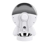 Fdit 2L Smart Pet Feeder with Programmable Timed Feeding and Remote Control for Busy Pet Owners, Clog Free Design with Low Power Consumption, Cage and Ground Mounting