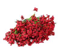 Fdit 2PCS Artificial Flowers Fake Bouquet Plastic Simulation Plants with Realistic Look for Outdoor Home Decor Backyard Garden Balcony (#4)