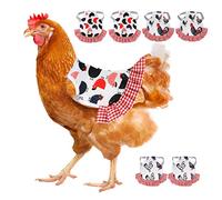 Fdit 2Pcs Hen Saddle Apron, 22 x 17cm Cloth Chicken Saddle Hen Wing Protector Chicken Feather Protector Wing Feather Protector Elastic Pet Poultry Supplies(A Type)